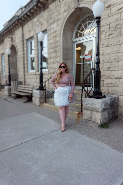 ostrich feather skirt